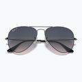 Sonnenbrille Ray-Ban Aviator Classic gunmetal/blue polarized 3
