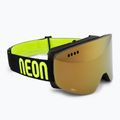 Skibrille Neon Light black/yellow/mirror gold