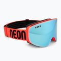 Skibrille Neon Light red/mirror steel