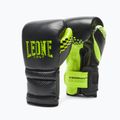 LEONE 1947 Carbon22 schwarz-grüne Boxhandschuhe GN222 7