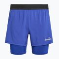 Herren Diadora Double Layer Bermuda Be One Laufshorts blau DD-102.179162-60050 6