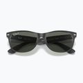 Sonnenbrille Ray-Ban New Wayfarer Classic matte black transparent/green g-15 3