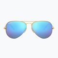 Sonnenbrille Ray-Ban Aviator Classic matt gold/blue polarized 2