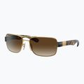 Sonnenbrille Ray-Ban RB3522 arista gold/brown 4