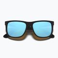Sonnenbrille Ray-Ban Justin Classic matt black gum/blue mirror 3