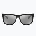 Sonnenbrille Ray-Ban Justin Classic matt black/silver grey mirror 2