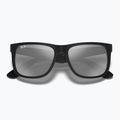 Sonnenbrille Ray-Ban Justin Classic matt black/silver grey mirror 3
