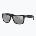 Sonnenbrille Ray-Ban Justin Classic matt black/silver grey mirror 4