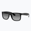 Sonnenbrille Ray-Ban Justin Classic matt black gum/dark grey 4