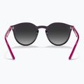 Kinder-Sonnenbrille Ray-Ban RB9064S polished violet/grey gradient 5