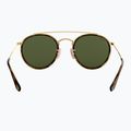 Sonnenbrille Ray-Ban Round Double Bridge arista gold/green g-15 5