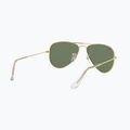 Kinder-Sonnenbrille Ray-Ban Aviator arista gold/dark green 6