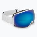 Skibrille Neon Beam white/white/mirror steel