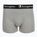 Herrenboxershorts Champion Trunk Knit oxford grey melange/oxford grey melange/black 3