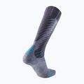 Skisocken für Frauen UYN Ski Comfort Fit grey/turquoise 5