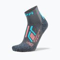 Damensocken UYN Trekking Approach Low Cut grey/turquoise