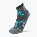 Damensocken Uyn Trekking 2IN Low Cut anthracite/turquoise