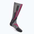 Skisocken für Frauen UYN Ski Merino light grey/pink