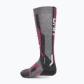 Skisocken für Frauen UYN Ski Merino light grey/pink 3