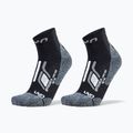 Herren­socken UYN Trekking Approach Low Cut 2 pack black/grey
