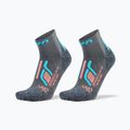 Damensocken UYN Trekking Approach Low Cut 2 pack grey/turquoise
