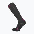 Damen-Skisocken UYN Ski One Pure Snow black/pink