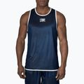 Doppelseitiges Herren Tank Top Leone Double Face Boxing Singlet blau/rot AB214