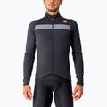 Fahrrad Hoodie Sweatshirt Herren Castelli Puro 3 FZ light black/silver reflex