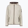 Damen-Trekkingpullover CMP 34H6376 Fix Hood cream/off white