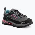 Kinder-Trekkingschuhe CMP Rigel 2.0 Low Waterproof grey/acquarius/pink fluo