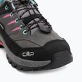 Kinder-Trekkingschuhe CMP Rigel 2.0 Low Waterproof grey/acquarius/pink fluo 7