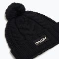 Wintermütze Oakley Harper Pom Beanie black/white logo 2