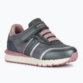 Geox Fastics Kinderschuhe grau/altrosa 7