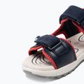 Geox Alben ozeanblau/rot Junior Sandalen 7