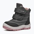 Schuhe Kinder Geox Flantil ABX anthracite/dark pink 10