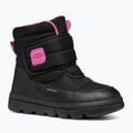 Geox Willaboom ABX Kinder Schneestiefel schwarz / fuchsia