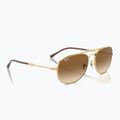 Sonnenbrille Ray-Ban Bain Bridge arista gold/clear brown