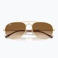 Sonnenbrille Ray-Ban Bain Bridge arista gold/clear brown 3