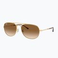 Sonnenbrille Ray-Ban Bain Bridge arista gold/clear brown 4