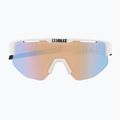 Sonnenbrille Bliz Matrix Small Nano Optics Nordic Light matt white/coral/orange blue 2