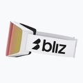 Skibrille Bliz G001S matte white/brown/red multi 9
