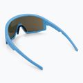 Bliz Fusion Sonnenbrille in mattem Blau/Grau mit blauem Spiegel 3