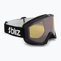 Skibrille Bliz Liner matte black/orange/silver mirror