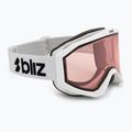 Skibrille Bliz Liner matte white/pink