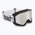 Kinderskibrille Bliz Liner Jr matte black/brown/silver mirror