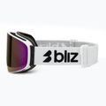 Skibrille Bliz Flow matte white/smoke/pink 4