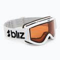 Skibrille Kinder Bliz Pixie Jr matte white/orange