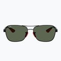 Sonnenbrille Ray-Ban Rb8336M Scuderia matt black/dark green 2