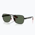 Sonnenbrille Ray-Ban Rb8336M Scuderia matt black/dark green 4