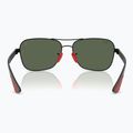Sonnenbrille Ray-Ban Rb8336M Scuderia matt black/dark green 5